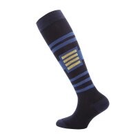 Ewers Kniestrümpfe 2er Pack Streifen uni tinte blau Gr. 27-30