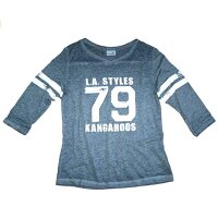 Kangaroos Mädchen 3/4 Arm T-Shirt grau melange
