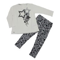 Sarabanda Mädchen Set Langarmshirt Leggings beige...