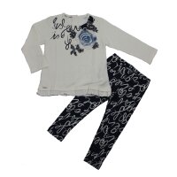 Sarabanda Mädchen Set Langarmshirt Leggings beige...