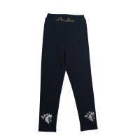 Pezzo Doro Leggings Legging m Pferd angeraut navy