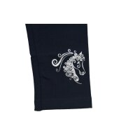 Pezzo Doro Leggings Legging m Pferd angeraut navy