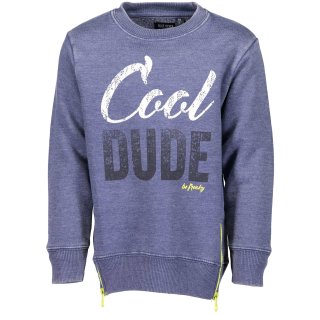 Blue Seven Sweatshirt Pullover Cool Dude jeansblau
