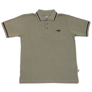 KangaROOS Poloshirt T-Shirt khaki Basicshirt (610136) Gr. 140