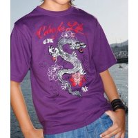 CFL T-Shirt mit Drachendruck lila Gr. 164