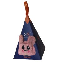 Riese Baby Kuschelsocke m ABS Hase rosa