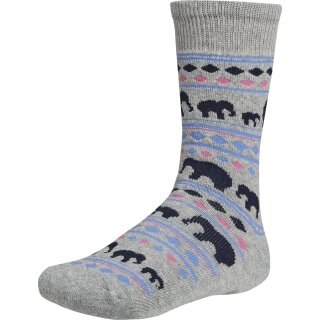 Ysabel Mora Mädchen Thermosocken Stoppersocken Strümpfe hellgrau