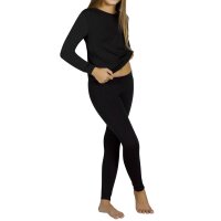 Ysabel Mora Kinder Thermo Unterhose lang schwarz
