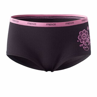 FRIENDS Mädchen Unterhose Slip Panty schwarz