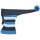 Fiebig Jungen Schalmütze Mütze mit Zopf und Pompon (74549) dunkelblau gestreift Gr. 49
