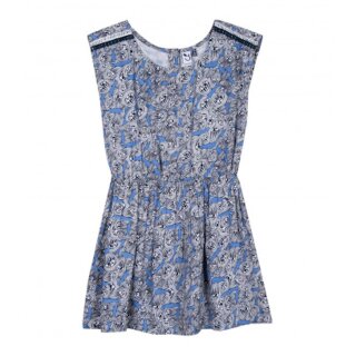 Kleid 3 Pommes Blue Love Trägerkleid Schmetterlinge marine