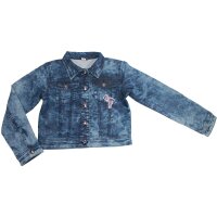Jacke Blouson 3 Pommes Mädchen Jeansjacke bleu grise