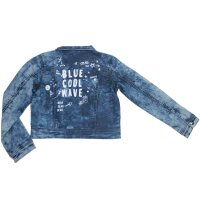 Jacke Blouson 3 Pommes Mädchen Jeansjacke bleu grise