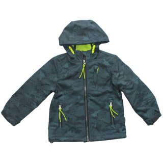 Outburst Jungen Softshelljacke leichte Jacke blau bedruckt