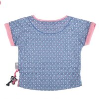 Sigikid Mädchen Kurzshirt T-Shirt, Mini, blau bedruckt