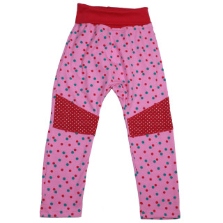 Maximo Baby Mädchen Hose Pumphose Jogginghose (892000-122800-0042) rosa Punkte Gr. 62/68