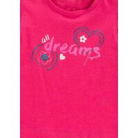 Losan Mädchen 2tlg Set T-Shirt Shorts Blumen fucsia