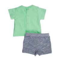 Losan Baby Jungen 2tlg. Set T-Shirt Shorts SMILE verde...