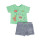 Losan Baby Jungen 2tlg. Set T-Shirt Shorts SMILE (81V-8018) verde muestra Gr. 56