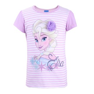 Disney die Eiskönigin Elsa T-Shirt gestreift helles lila