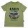 Stummer T-Shirt lindgrün gestreift HASTA LA VISTA
