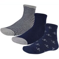 Ysabel Mora 3er Pack Jungen Strümpfe Socken marine...