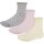 Ysabel Mora 3er Pack Mädchen Strümpfe Socken Herz beige rosa grau