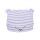 STUMMER Teddyohren Babymütze (13224/218) gestreift grau weiß Gr. 38