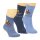 Riese Jungen Strümpfe Socken 3er Pack Motorrad jeansblau