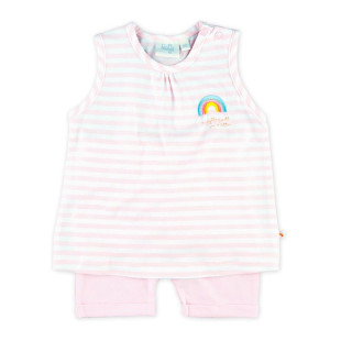 Feetje Baby Mädchen Set Tunika T-Shirt Shorts kurze Hose (527.00016) light pink Gr. 62