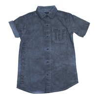 Blue Seven Jungen Hemd Kurzarm Jeanslook shadow blue