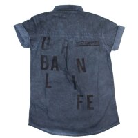 Blue Seven Jungen Hemd Kurzarm Jeanslook shadow blue
