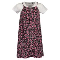 Blue Seven Mädchen Set Trägerkleid Kleid Rosen T-Shirt schwarz