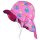 Fiebig Mädchen Hut Flabberhut Bindemütze Schmetterlinge Mütze rosa