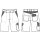 Beb Bermuda Arbeitshose Herren grau schwarz Arbeitsshorts Shorts kurze Hose