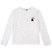 3 Pommes Mädchen Sweatshirt Pullover Krone blanc casse