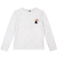 3 POMMES Mädchen Sweatshirt Pullover Krone (3M15004/19 blanc casse Gr. 152