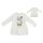 Sarabanda Mädchen Kleid Langarm Sweatkleid Rüschrockteil hinten beige