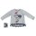 Sarabanda Mädchen Langarmshirt Karorüsche Glitzerdruck love you gray melange