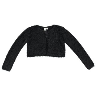 iDO Mädchen Bolero Glitzer Kuscheljacke Strickjacke marine
