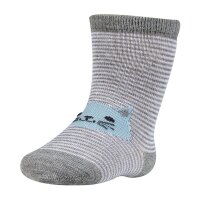 Ysabel Mora 2er Pack baby Strümpfe Socken Streifen Kater Katze grau
