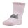 Ysabel Mora 2er Pack baby Strümpfe Socken Streifen Kater Katze rosa weiß
