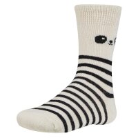 Ysabel Mora 3er Pack Mädchen Strümpfe Socken Panda gemustert beige grau