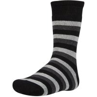 Ysabel Mora 2er Pack Jungen Thermosocken Strümpfe Socken gemustert schwarz grau