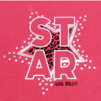 Losan Mädchen Sweatshirt Pullover Star shine bright (824-6655AB-142) fucsia Gr. 170