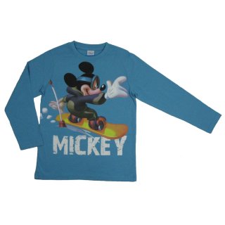 Disney Mickey Mouse Langarmshirt türkis (99207), Gr. 128