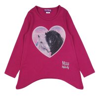 Miss Melody Langarmshirt Pferde Herz Pailletten...
