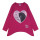 Miss Melody Langarmshirt Pferde Herz Pailletten Zipfelshirt (84063/876) deep pink Gr. 116