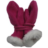 Fiebig Baby Fleecefäustel m Fell und Band Handschuhe...