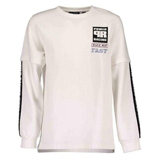 Blue Seven Jungen Sweatshirt Pullover Racing weiß